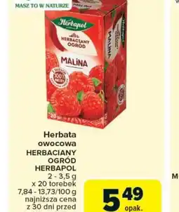 Carrefour Market Herbata owocowa Herbapol Herbaciarny Ogród oferta