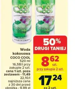 Carrefour Market Woda kokosowa Coco Cool oferta