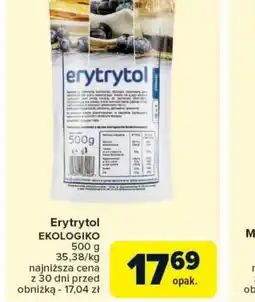 Carrefour Market Erytrytol Ekologiko oferta