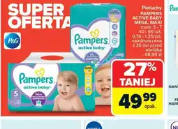 Carrefour Market Pieluchy Pampers Active Baby Mega, Maxi oferta
