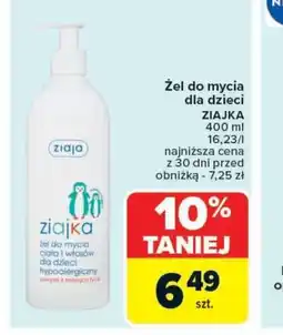 Carrefour Market Zel do mycia dla dzieci Ziaja oferta