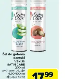 Carrefour Market Zel do golenia damski Venus Satin Care oferta