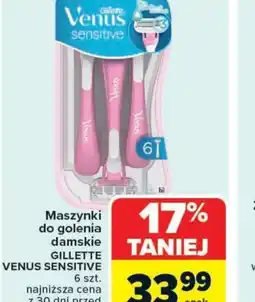 Carrefour Market Maszynki do golenia damskie Gillette Venus Sensitive oferta