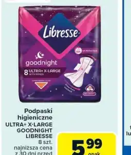 Carrefour Market Podpaski higieniczne Libresse Goodnight Ultra+ X-Large oferta