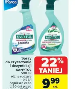 Carrefour Market Spray do czyszczenia i dezynfekcji Sanytol oferta