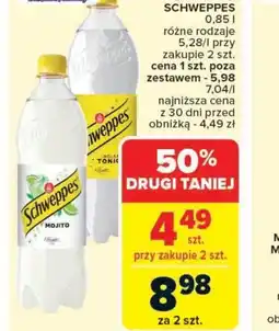 Carrefour Market Napój gazowany Schweppes oferta