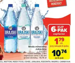 Carrefour Market Woda mineralna Jurajska oferta