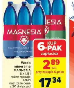 Carrefour Market Woda mineralna Magnesia oferta
