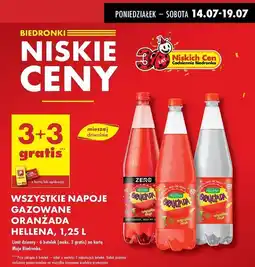 Biedronka Oranżada czerwona zero Hellena oferta