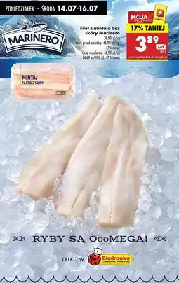 Biedronka Filet z mintaja bez skóry Marinero oferta