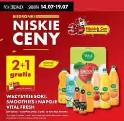 Biedronka Sok marchew-banan Vital Fresh oferta