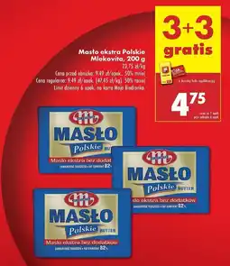 Biedronka Masło ekstra Mlekovita Polskie oferta