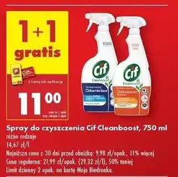 Biedronka Spray uniwersalny Cif Cleanboost oferta