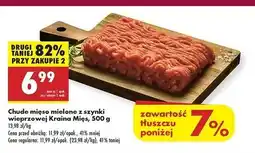 Biedronka Mięso mielone z szynki wieprzowej chude Kraina Mięs oferta