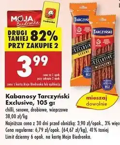 Biedronka Kabanosy wieprzowe Tarczyński Exclusive oferta