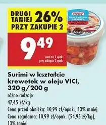 Biedronka Surimi w oleju o smaku papryczki chilli Vici oferta