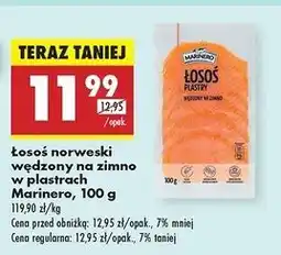 Biedronka Łosoś norweski wędzony na zimno Marinero oferta