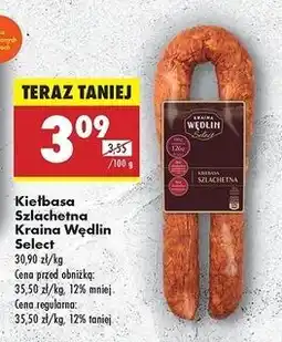 Biedronka Kiełbasa szlachetna Kraina Wędlin Select oferta