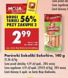 Biedronka Parówki Sokołów Sokoliki oferta