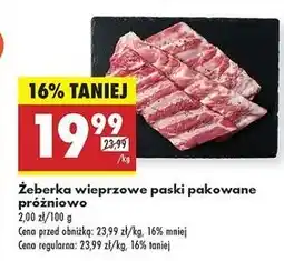 Biedronka Żęberka paski oferta
