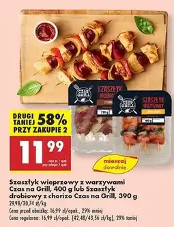Biedronka Szaszłyk wieprzowy z warzywami Czas Na Grill oferta