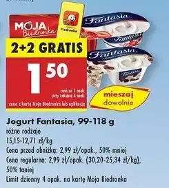Biedronka Jogurt z płatkami w czekoladzie Danone Fantasia oferta