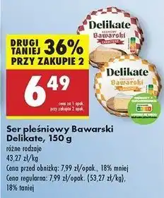 Biedronka Ser bawarski pleśniowy caractere Delikate oferta