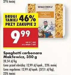 Biedronka Spaghetti carbonara Makłowicz I Synowie oferta