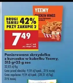 Biedronka Skrzydełka z kurczaka panierowane Yeemy oferta