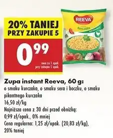 Biedronka Zupa o smaku sera i boczku Reeva oferta