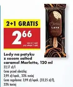 Biedronka Lód salted carmel lava Marletto oferta