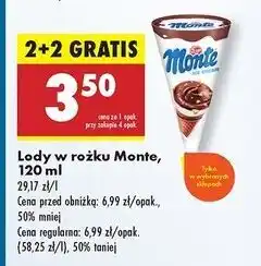 Biedronka Lód Zott Monte oferta