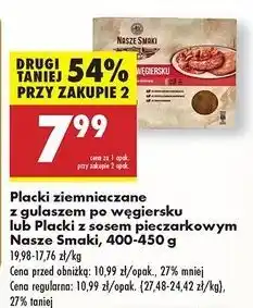 Biedronka Placki z sosem pieczarkowym Nasze Smaki oferta