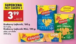 Biedronka Krakersy solone Lajkonik Mini oferta