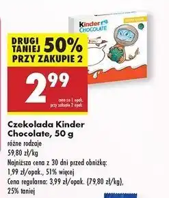 Biedronka Czekoladki Kinder Chocolate oferta