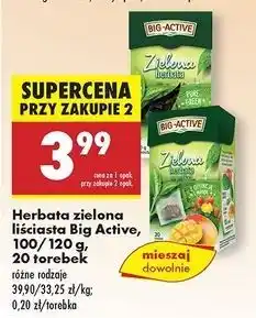 Biedronka Herbata z opuncją i mango Big-Active Zielona oferta