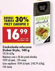 Biedronka Czekolada dubai Delicadore oferta