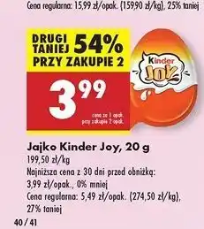 Biedronka Jajko z niespodzianką Kinder Joy oferta