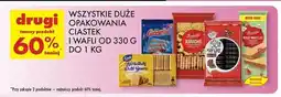 Biedronka Wafelek kakaowy w czekoladzie deserowej Grześki Mega oferta