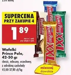 Biedronka Wafelek z odrobiną czekolady Prince Polo oferta