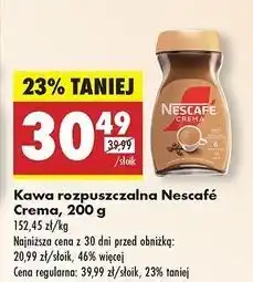 Biedronka Kawa Nescafe Crema oferta