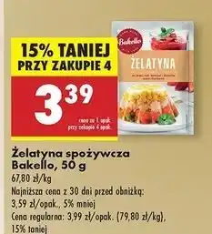 Biedronka Żelatyna Bakello oferta