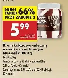 Biedronka Krem kakaowo-mleczno-orzechowy Nussmilk oferta
