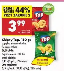Biedronka Chipsy solone Top Chips oferta