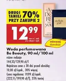 Biedronka Woda perfumowana adore you Be Beauty oferta