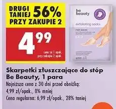 Biedronka Skarpetki złuszczające do stóp Be Beauty Care oferta