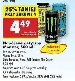 Biedronka Napój energetyczny Monster Energy The Doctor Vr 46 oferta