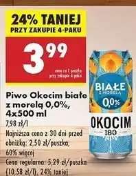 Biedronka Piwo Okocim Białe Z Morelą 0.0% oferta