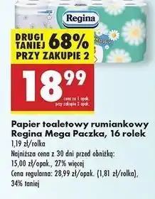 Biedronka Papier toaletowy rumiankowy Regina oferta