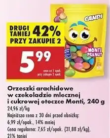Biedronka Orzeszki arachidowe w czekoladzie mlecznej Candi (Biedronka) oferta
